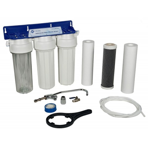 Фільтри для питної води Потрійна система очистки води під мийку Aquafilter FP3-2
