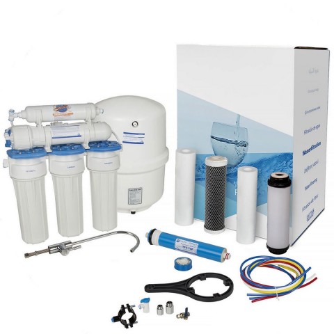 Водоподготовка Питьевая вода 5-ти ступінчата система зворотного осмосу RX-RO5-75