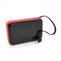 Powerbank Baseus MiniS LCD Display 10000mAh, Input:5V/2A,5V/3A(Lightning,Type C),Output:5V/3A,5V/2,1A (Lightning,USB,Type C), plastic, Q1, Red