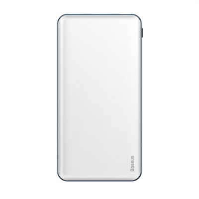 PowerBank Baseus Simbo 10000mAh, Input: 5V/2,4А/1,5А(Type-C,Lightning), Output:5V/3А/2,1А(Type-C,USB), FastCharge,Q1,plastic,White