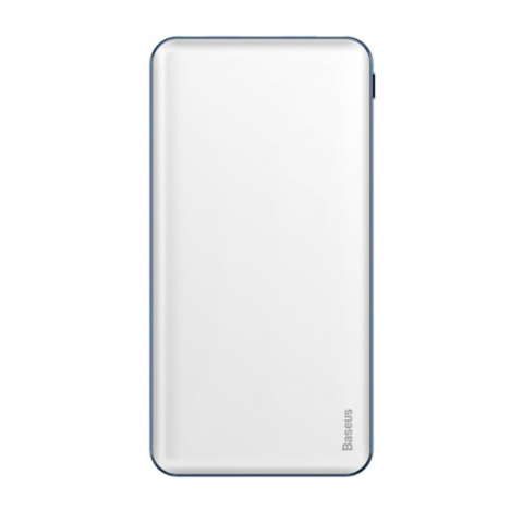 Будь заряджений Power Bank - Павербанк PowerBank Baseus Simbo 10000mAh, Input: 5V/2,4А/1,5А(Type-C,Lightning), Output:5V/3А/2,1А(Type-C,USB), FastCharge,Q1,plastic,White