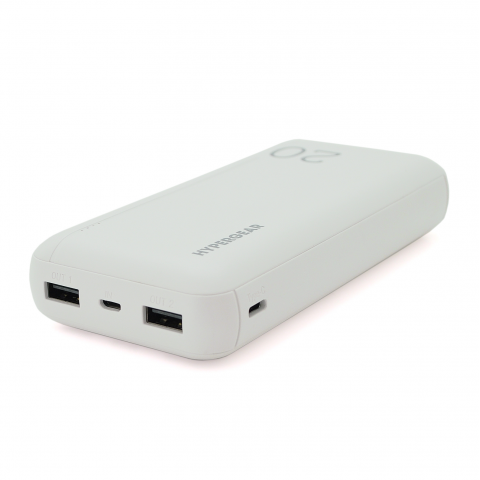 Будь заряджений Power Bank - Павербанк PowerBank Hypergear 20000mAh Fast Charge , 2*USB, White, Q24