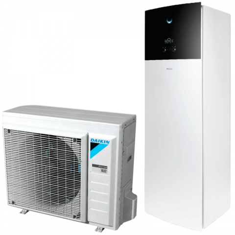 Опалення та нагрівання води Теплові насоси Тепловий насос Daikin Altherma EHVH08S18D9W/ERGA06DV повітря-вода з вбудованим бойлером ГВП