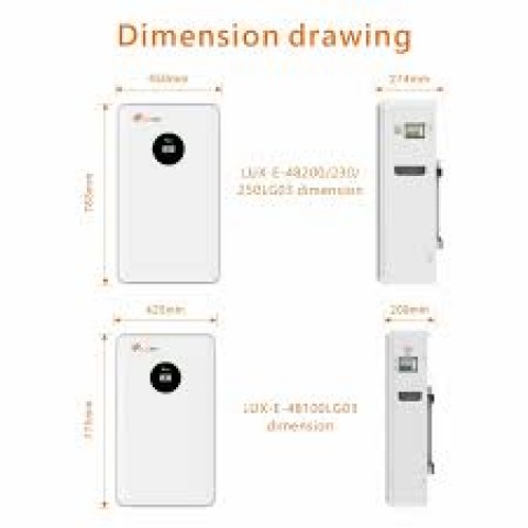 Будь заряджений Акумуляторна батарея LUX-E-48100LG03 Felicity (LiFePO4 51,2V 100Ah 5kWh)