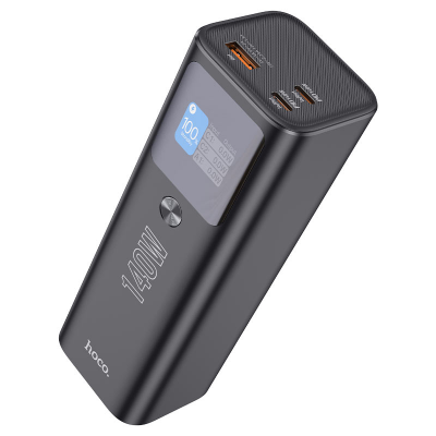 PowerBank Hoco Q17 Electric PD140W 25000mAh, Input:(Type-C), Output:(USB,Type-C), PD140W для Laptop, plastic, Black, Box