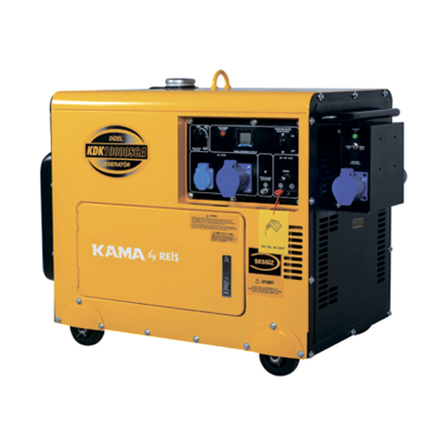 Генератор дизельный KDK10000SCA, 9.4KVA, однофазный 230V, объем 30л