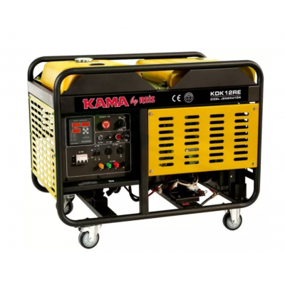 Генератор дизельный KDK12RE, 12KVA/10KW, однофазный 230V, Water COOL, объем 34л