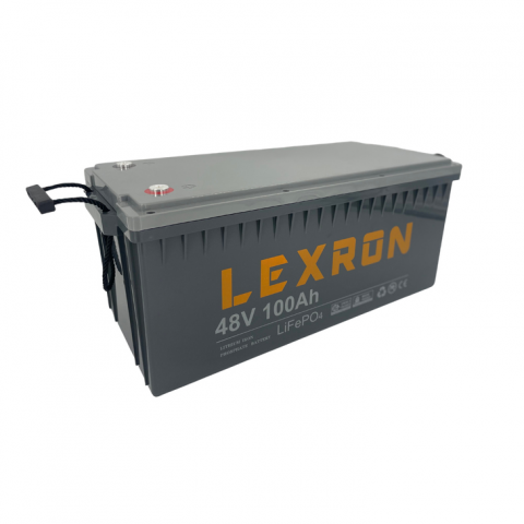 Будь заряжен Аккумуляторы  Аккумуляторная батарея Lexron LiFePO4 48V 100Ah 4800Wh  ( 522 x 238 x 223) Q1