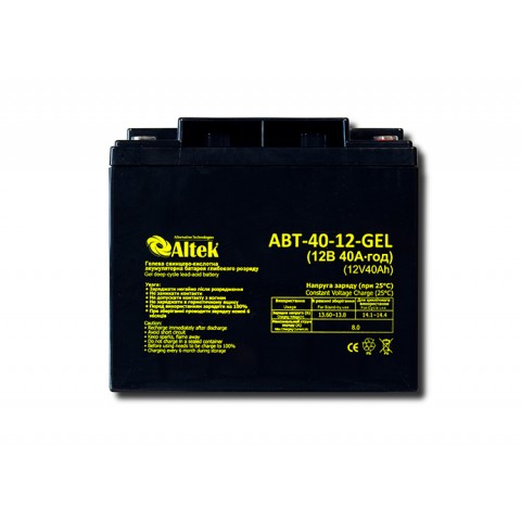 Будь заряжен Аккумуляторы  Аккумулятор ALTEK ABT-40-12-GEL