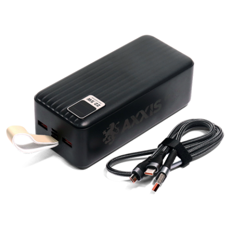 Будь заряджений Power Bank - Павербанк Павербанк Axxis-1387 Ultra Fast Charge 5V4, 5A 40000 мА*ч