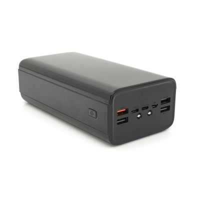 Powerbank PZX V50 50000mAh, PD 22.5W, 3xUSB2.0+USB3.0, 4 кабеля, Black/White, (1100g), Box