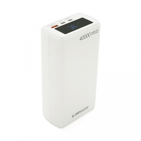 Будь заряджений Power Bank - Павербанк Powerbank RPP-310  40000mAh, 65W QC+PD, USB+Type-C, LED индикация, Box