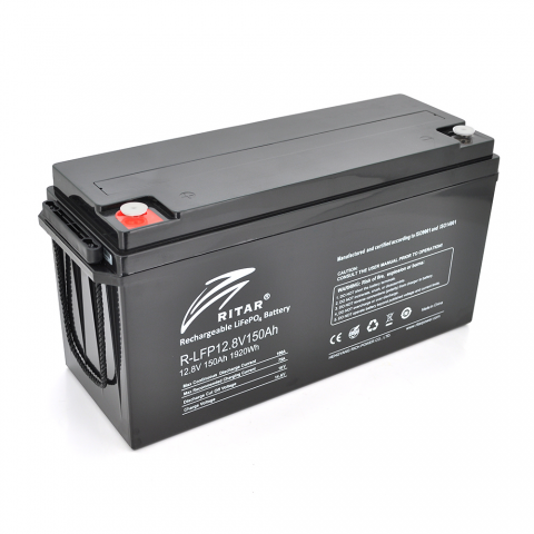 Будь заряджений Акумулятори Аккумуляторная батарея Ritar LiFePO4 12,8V 150Ah  ( 483 x 170 x241 ) Q1