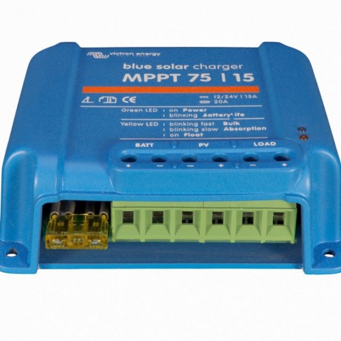 Будь заряжен Контроллер заряда Victron Energy BlueSolar MPPT 75/15-TR 15A, 12/24В