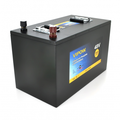 Аккумуляторная батарея Vipow LiFePO4 51,2V 100Ah со встроенной ВМS платой 80A (310*350*390)