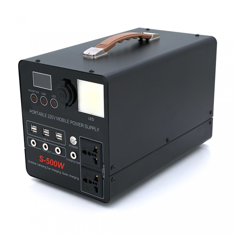 Будь заряджений Портативні зарядні станції Портативный PowerBank S-500W, 220V/30A, 2*AC/220V+4*DC/12V+6*USB/5V, LED, Q2