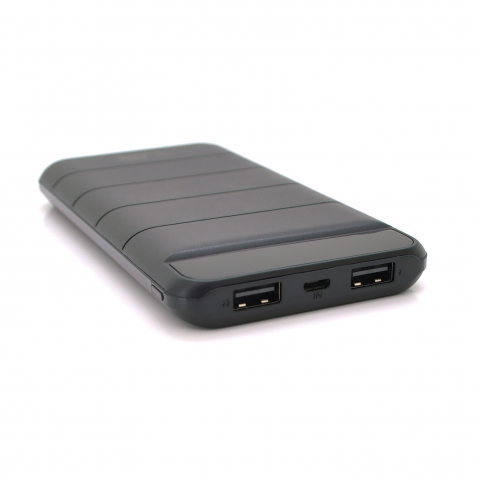 Будь заряджений Power Bank - Павербанк Powerbank KP KP-13 10000mAh, Output:2USB, White/Black, (310g), Blister