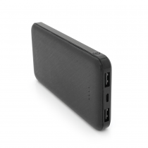 Powerbank ASONIC AS-P10 10000mAh, Output 2USB, Black, (215g), Blister