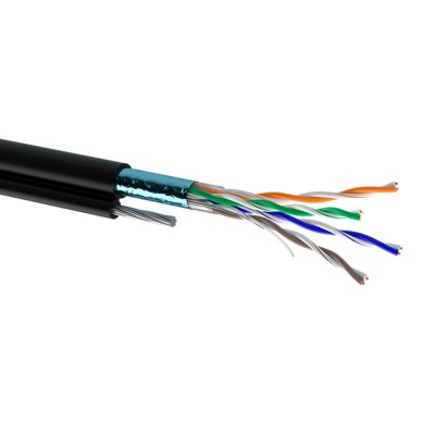 
					Кабель Одескабель КППЭт-ВП (100) 4*2*0,51 (F/UTP-cat.5E), СU, изоляция ПЭ, экр., с трос. 7*0,5 для нар. раб.,500м