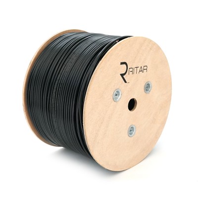 
					Кабель КНП UTP-cat.6 (4*2*0.54), Ritar , (CU), для нар. работ, 305м, Black, Corton BOX, Q1