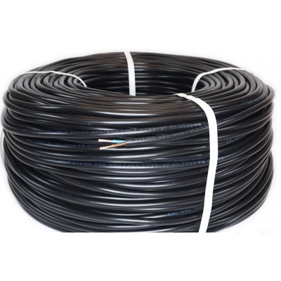 
					Кабель ПВС 2х2.5 черный бухта 100 метров цена за бухту