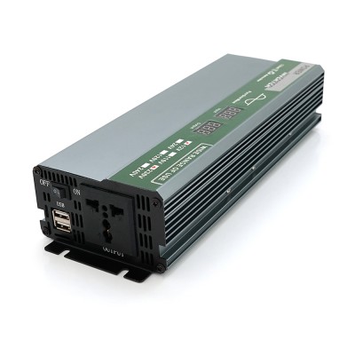 
					Инвертор напряжения Demuda DMDPSW-800W, 12V/220V, 800W с правильной синусоидой, 1 универсальная розетка, 2 USB, клемные провода, Q20