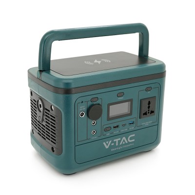 
					Портативный источник питания V-TAC VT-606, 500W, (26.2Ah /21.6V 568Wh)(275x170x200) 5.4kg