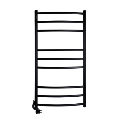 Рушникосушарка UNIO LDE EL 1000-500-9 BLK Драбинка Дуга Еліт електро чорна