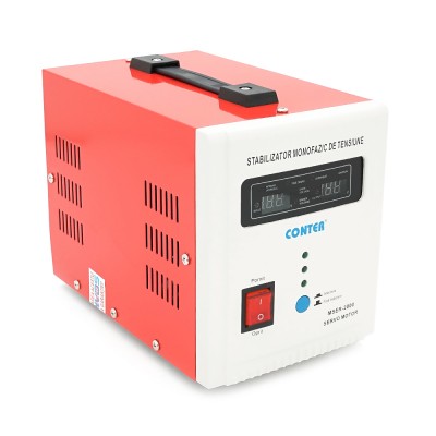 
					Стабилизатор напряжения Conter MSER 2000 VA-V2/1600W однофазный,сервопривод,напольного монтажа,LED дисплей,диап130-260V,AC230±3%,2*Shuko,Q2