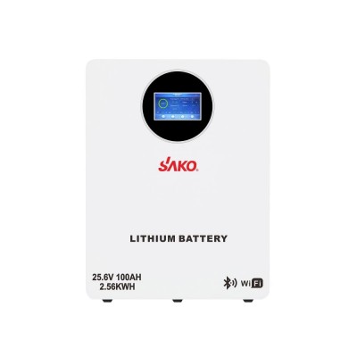 Акумуляторна батарея літій-залізо-фосфатна LiFePO4 100А*год 25.6В 2560Вт*год Sako Li-Sun series SK-25.6V100Ah настінний / підлоговий монтаж