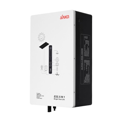Портативна зарядна станція – система резервного живлення (інвертор та батарея) Sako Alpha-ESS-1000W/2KWh настінна. Потужність 1000 Вт, енергоємність 2009.6 Вт*год, LifePO4
