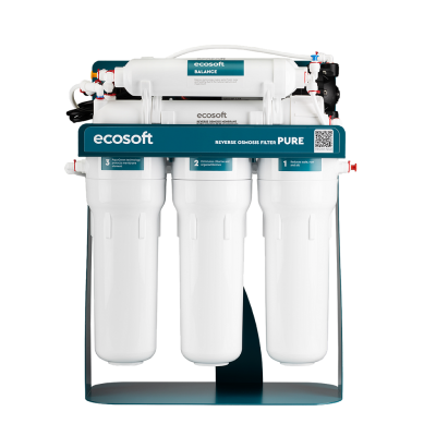Фільтр зворотного осмосу Ecosoft PURE BALANCE з помпою на станині (MO675MBALPSECO)