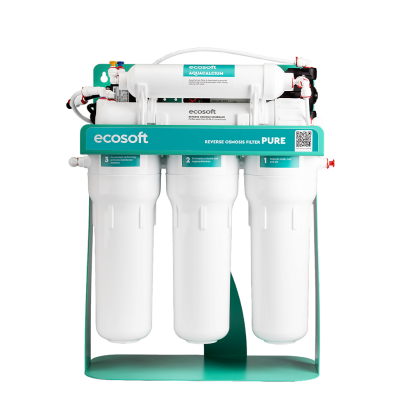 Фільтр зворотного осмосу Ecosoft PURE AquaCalcium Mint з помпою на станині (MO675PSMACECO)
