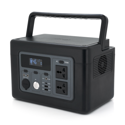 Портативная зарядная станция XO-PSA-700W мощностью 700W, (614Wh/192000mAh), Output:2AC+3DC+2USB+1Type-C+ car charging interface design, Black
