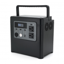 Портативная зарядная станция XO-PSA-1200W мощностью 1200W, (1229Wh/384000mAh), Output:2AC+2USB+1Type-C+1DC+1*Cigarette Lighter Female, Black