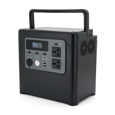 Портативная зарядная станция XO-PSA-1200W мощностью 1200W, (1229Wh/384000mAh), Output:2AC+2USB+1Type-C+1DC+1*Cigarette Lighter Female, Black