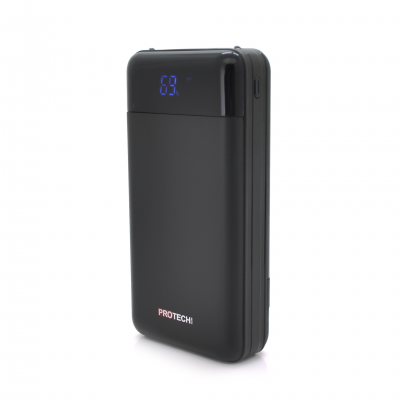 Powerbank ProTech-B06 30000mAh, 2USB, White/Black, (600g), Blister