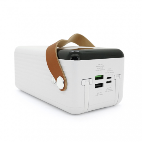 Power Bank Remax RPP-565 60000mAh, 2USB+Type-C+Lightning, QC/PD, 22.5W, Black/White, 1.34kg