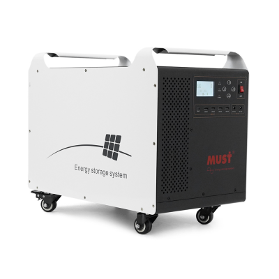 Must HBP1800-3024OS 3072W LiFePO4 LCD, 24VDC, PV 60A MPPT, 230V ±5%, 6000 cycle 80% DOD, 25°C, 4xUSB, 2x12V1A, Type-C, 3xAC 220V, 288*348*490, 33KG
