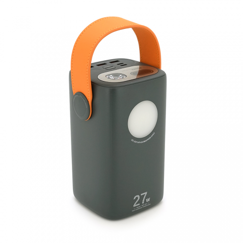 Power Bank Remax RPP-123 60000mAh, PD 27W+QC 22.5W, Gray, 1.454kg