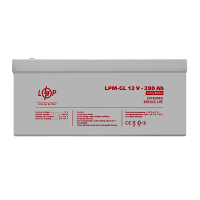 Аккумулятор гелевый LPM-GL 12V - 280 Ah