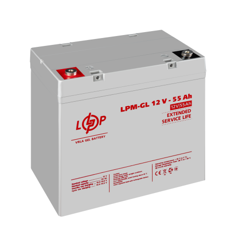 Будь заряжен Аккумуляторы  Акумулятор гелевый LPM-GL 12V - 55 Ah
