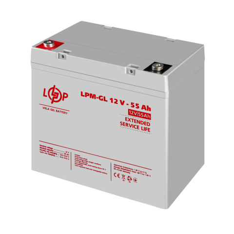 Будь заряжен Аккумуляторы  Акумулятор гелевый LPM-GL 12V - 55 Ah