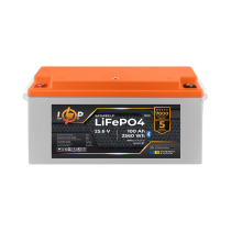 Аккумулятор LP LiFePO4 25,6V - 100 Ah (2560Wh) (BMS 100A/50А) пластик Smart BT