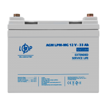 Аккумулятор мультигелевый LPM-MG 12V - 33 Ah + справа