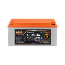 Аккумулятор LP LiFePO4 25,6V - 100 Ah (2560Wh) (BMS 80А/50) пластик Smart BT