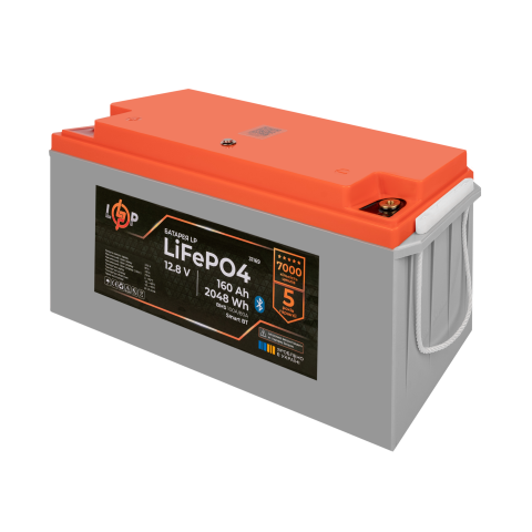 Будь заряджений Акумулятори Аккумулятор LP LiFePO4 12,8V - 160 Ah (2048Wh) (BMS 100A/80А) пластик Smart BT