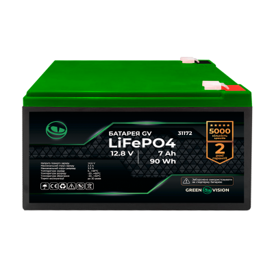 Аккумулятор GV LiFePО4 12,8V - 7Ah (90Wh)