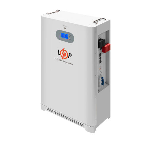 Будь заряжен Аккумуляторы  Аккумулятор LP LiFePO4 51,2V - 280 Ah (14336 Wh) (Smart BMS 200A) с LCD AB RS485/CAN