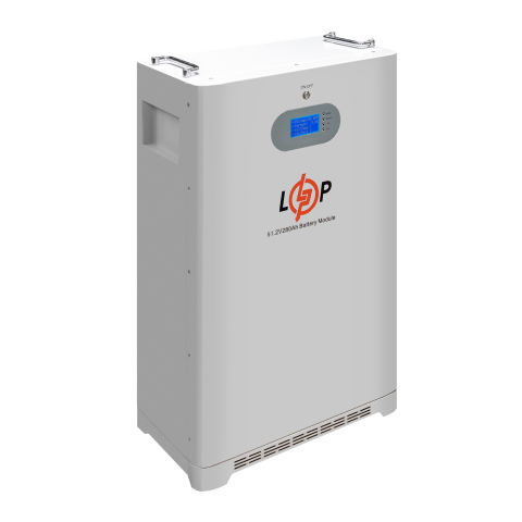 Будь заряжен Аккумуляторы  Аккумулятор LP LiFePO4 51,2V - 280 Ah (14336 Wh) (Smart BMS 200A) с LCD AB RS485/CAN